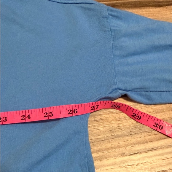 Anthropologie Pilcro V Neck L/S Blue Babydoll Blouse Gingham Top Women’s Sz. M - Picture 5 of 9